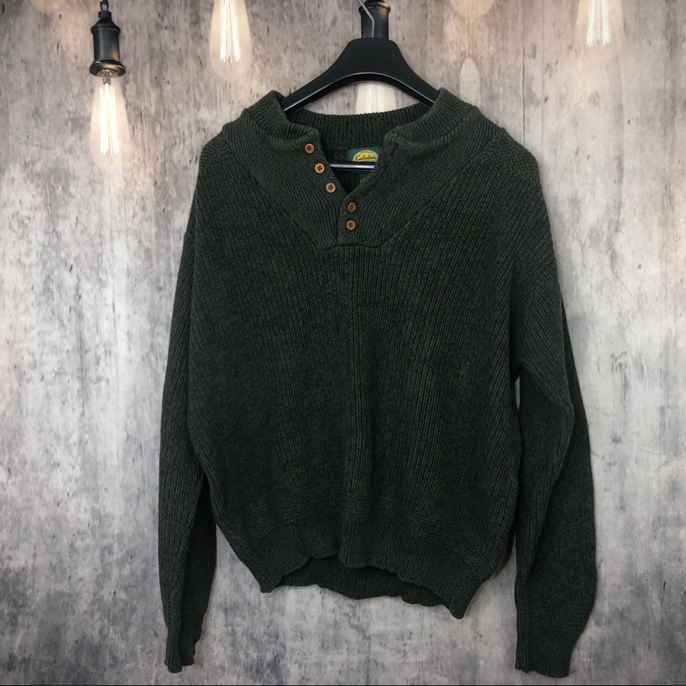 Cabela’s Green Winter Pullover Sweater Size Large